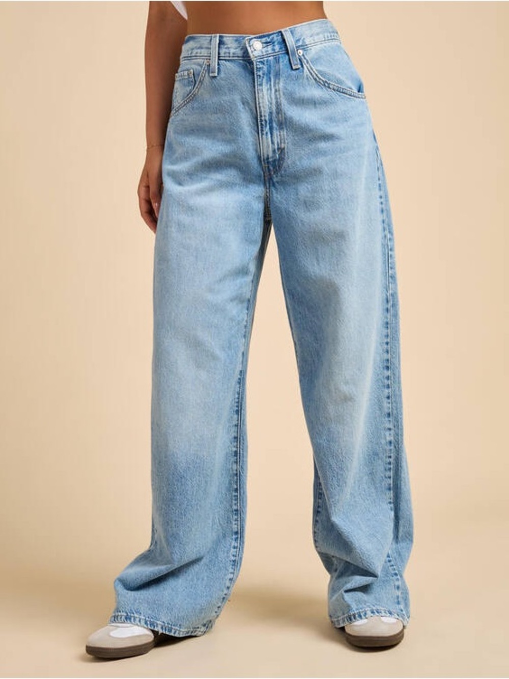 Levi's Light Blue Cinch Baggy Jeans